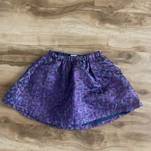 Girls Purple Skirt European Repose AMS size 6 Cheetah Print
